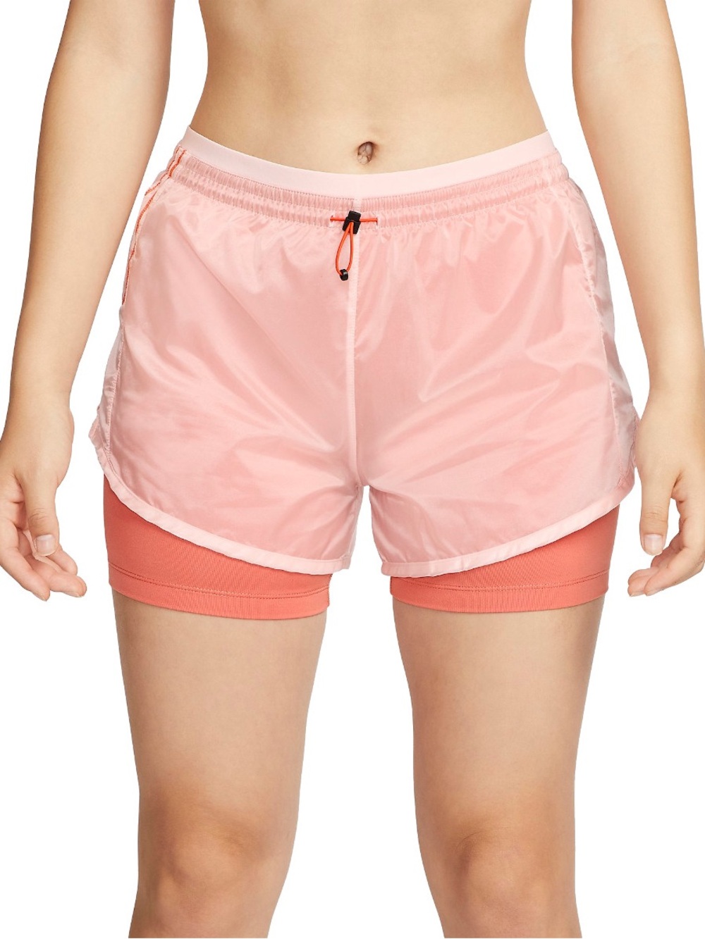Nike Icon Clash Tempo Luxe 2-in-1 Shorts in Orange